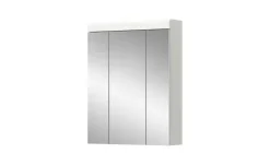 Badezimmerspiegelschrank SCHLOONSEE, Breite 60cm, 3 Spiegeltüren, 9 Fächer, 6 Einlegeböden in verschiedenen Farben erhältlich, Badmöbel, Spiegel, Badschrank, Bad Schloonsee