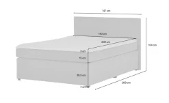 Boxspringbett Kety