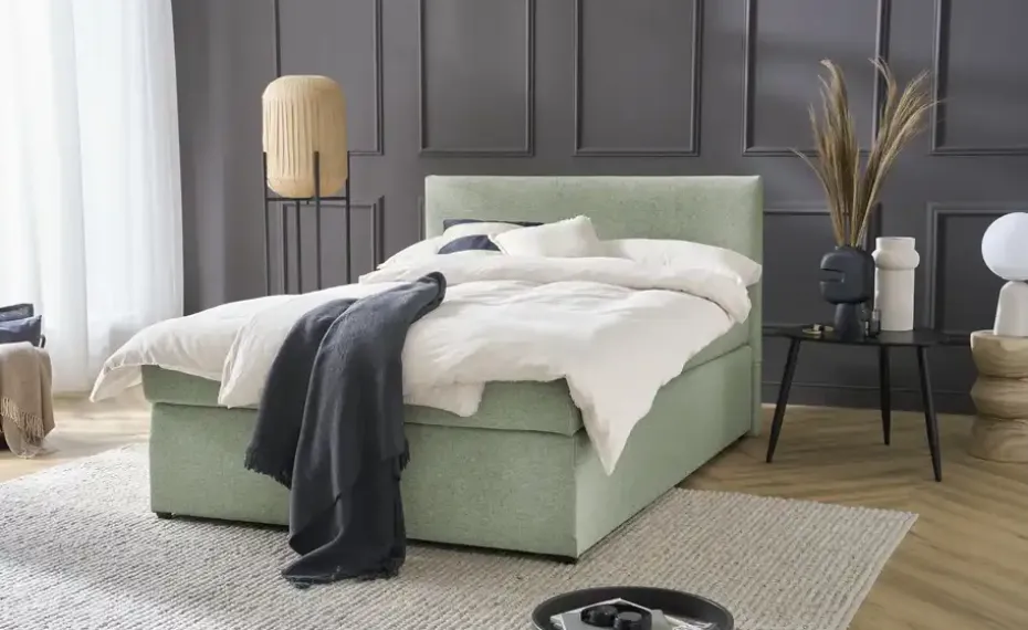 Boxspringbett mit Matratze und Topper, H3 Duke