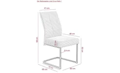 Cord-Polsterstuhl 2er-Set