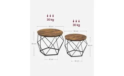 Couchtisch 2er-Set Greta