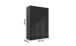 Drehtürenschrank Purisma