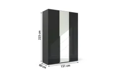 Drehtürenschrank Purisma