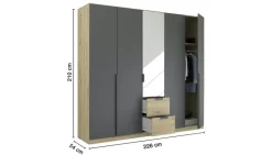 Drehtürenschrank Quadra Spin