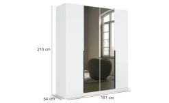 Drehtürenschrank Skyla