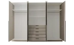 Drehtürenschrank 6-türig, Cashmere, mit Einlegeböden Arnis