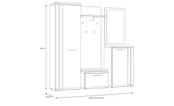 Garderobenschrank Tulcan