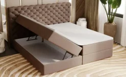 GrainGold Boxbett mit Stauraum Bergamo