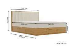 GrainGold Boxbett mit Stauraum DS Forrest