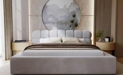 GrainGold Polsterbett mit Stauraum und Lattenrost Plaza