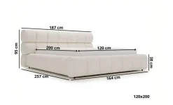 GrainGold Polsterbett mit Stauraum DS Melow