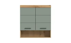 Hängeschrank SCHLOONSEE, Breite 74cm, 2 Türen, 1 offenes Fächer, MDF-Front in verschiedenen Farben erhältlich, Badmöbel, Badschrank, Schrank, Bad Schloonsee
