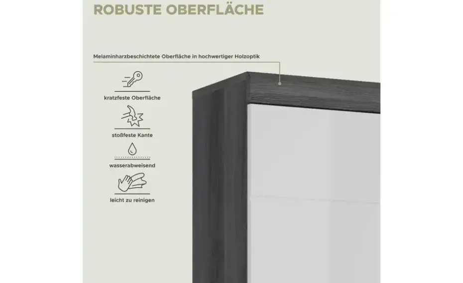 Hochschrank SCHLOONSEE, Breite 37cm, 2 Tür, 1 Schubkasten, 2 offene Fächer, MDF-Front in verschiedenen Farben erhältlich, Badmöbel, Badschrank, Schrank, Bad Schloonsee