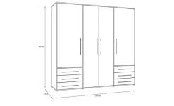Kleiderschrank Mokkaro