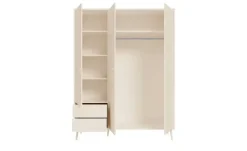 Kleiderschrank 3-türig, Salbeigrün, mit Einlegeböden Harllson