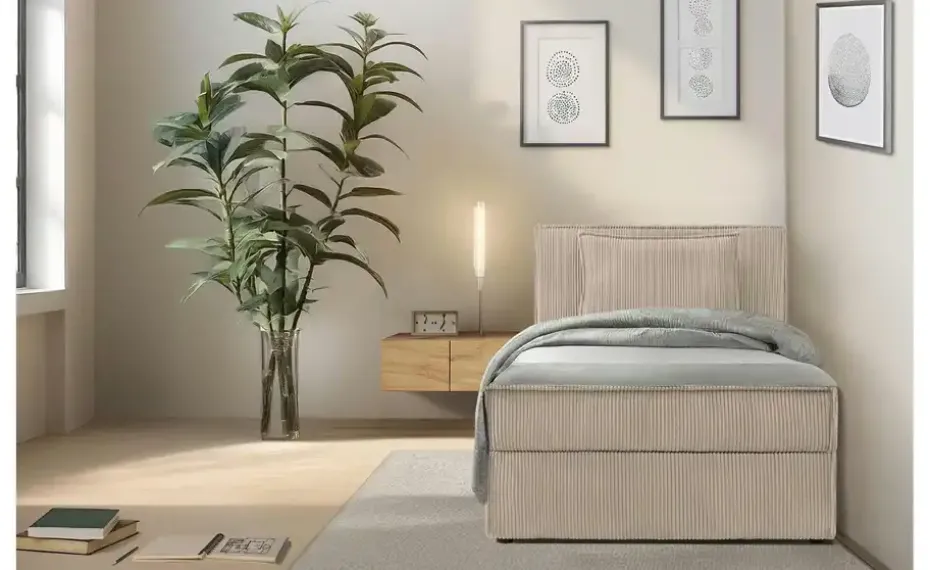 KONSIMO Boxbett mit Stauraum, H2 Roti