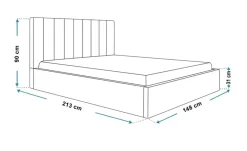 Polsterbett Sapporo Slim