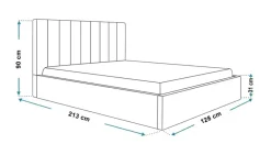 Polsterbett Sapporo Slim