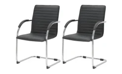 Schwingstuhl 2er-Set Kunstleder Tira