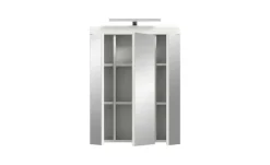 Spiegelschrank SCHLOONSEE, Breite 60cm, inkl. Beleuchtung, 3 Spiegeltüren, 9 Fächer in verschiedenen Farben erhältlich, Badmöbel, Spiegel, Badschrank, Bad Schloonsee