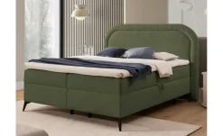 S-STYLE Boxbett mit Bettkasten, Bouclé-Stoff Sonna