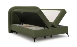 S-STYLE Boxbett mit Bettkasten, Bouclé-Stoff Sonna