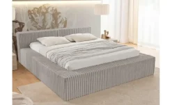 S-STYLE Polsterbett Cord, mit Bettkasten und Lattenrost Noord
