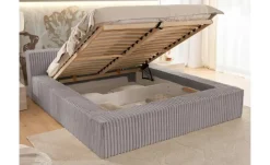 S-STYLE Polsterbett Cord, mit Bettkasten und Lattenrost Noord