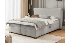 S-STYLE Boxbett mit Bettkasten, Strukturstoff mit Cordoptik, H3 Lovetti