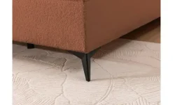 S-STYLE Boxbett mit Bettkasten, Bouclé-Stoff Sonna