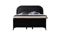 S-STYLE Boxbett mit Bettkasten, Bouclé-Stoff Sonna