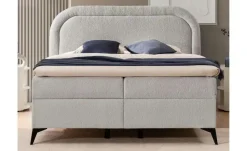 S-STYLE Boxbett mit Bettkasten, Bouclé-Stoff Sonna