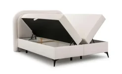 S-STYLE Boxbett mit Bettkasten, Bouclé-Stoff Sonna