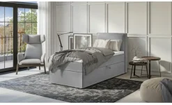 S-STYLE Boxbett mit Stauraum und Topper, H3 Uma