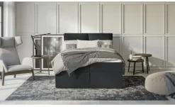 S-STYLE Boxbett mit Stauraum und Topper, H3 Uma