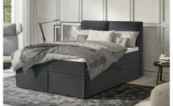 S-STYLE Boxbett mit Stauraum und Topper, H3 Uma