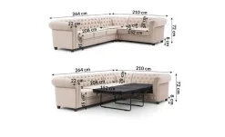 S-STYLE Ecksofa