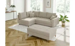 S-STYLE Ecksofa mit Hocker Lars