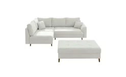 S-STYLE Ecksofa mit Hocker Lars