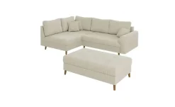 S-STYLE Ecksofa mit Hocker Maya