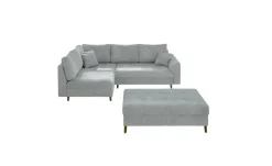 S-STYLE Ecksofa mit Hocker Trygve