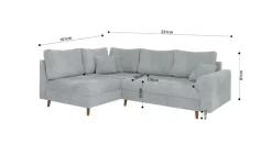 S-STYLE Ecksofa mit Hocker Trygve