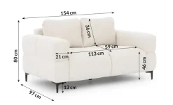 S-STYLE Einzelsofa Cardea