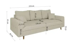 S-STYLE Einzelsofa Maya