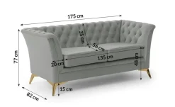 S-STYLE Einzelsofa Wilhelm