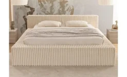 S-STYLE Polsterbett Cord, mit Bettkasten und Lattenrost Noord