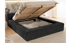 S-STYLE Polsterbett Cord, mit Bettkasten und Lattenrost Noord