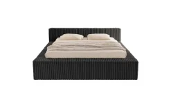 S-STYLE Polsterbett Cord, mit Bettkasten und Lattenrost Noord