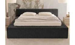 S-STYLE Polsterbett Cord, mit Bettkasten und Lattenrost Noord