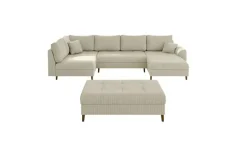 S-STYLE Wohnlandschaft mit Hocker Maya